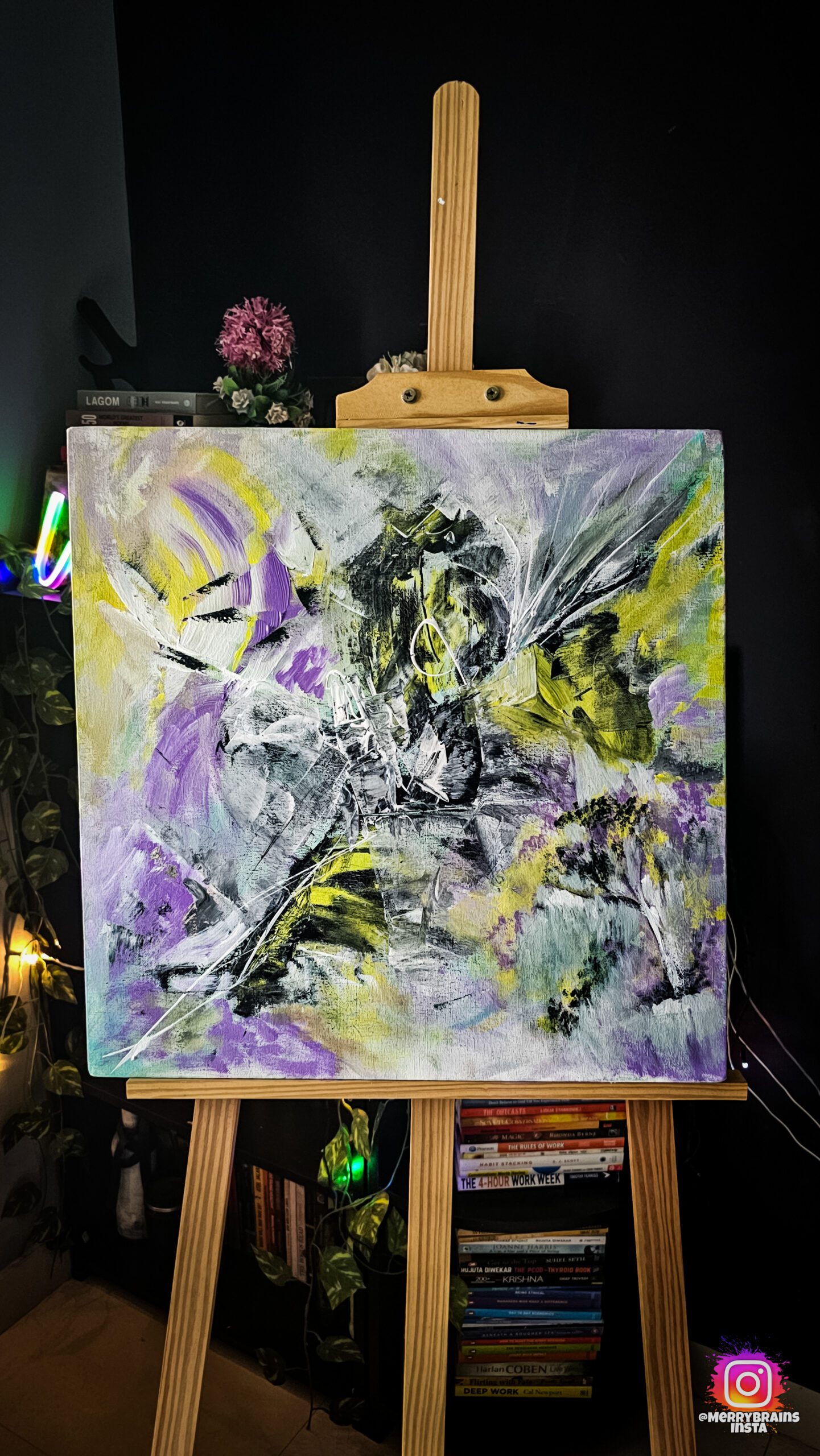 Hope's Struggle — original painting by Prakhyath Rai