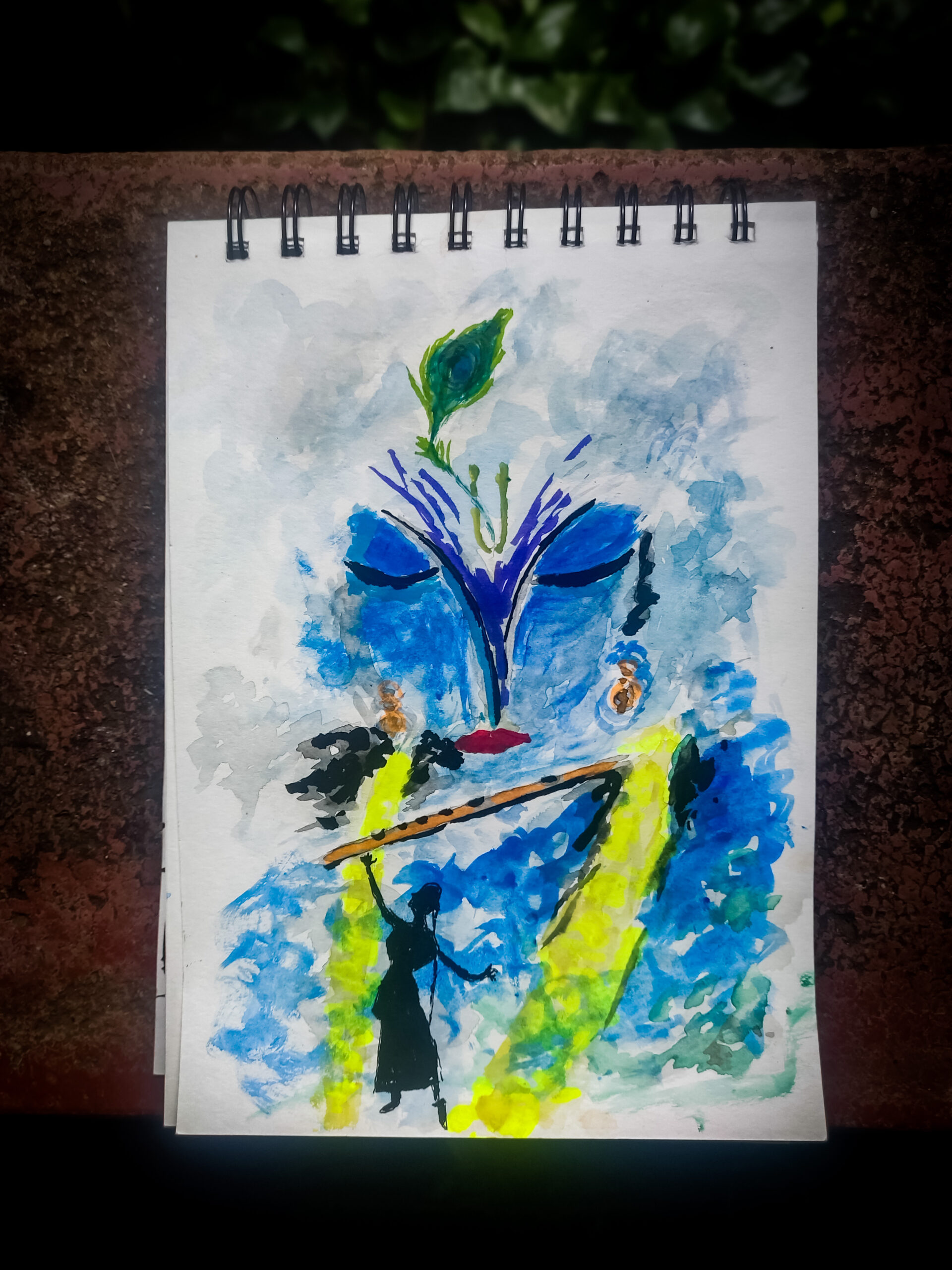 Radha Krishna — original painting by Prakhyath Rai
