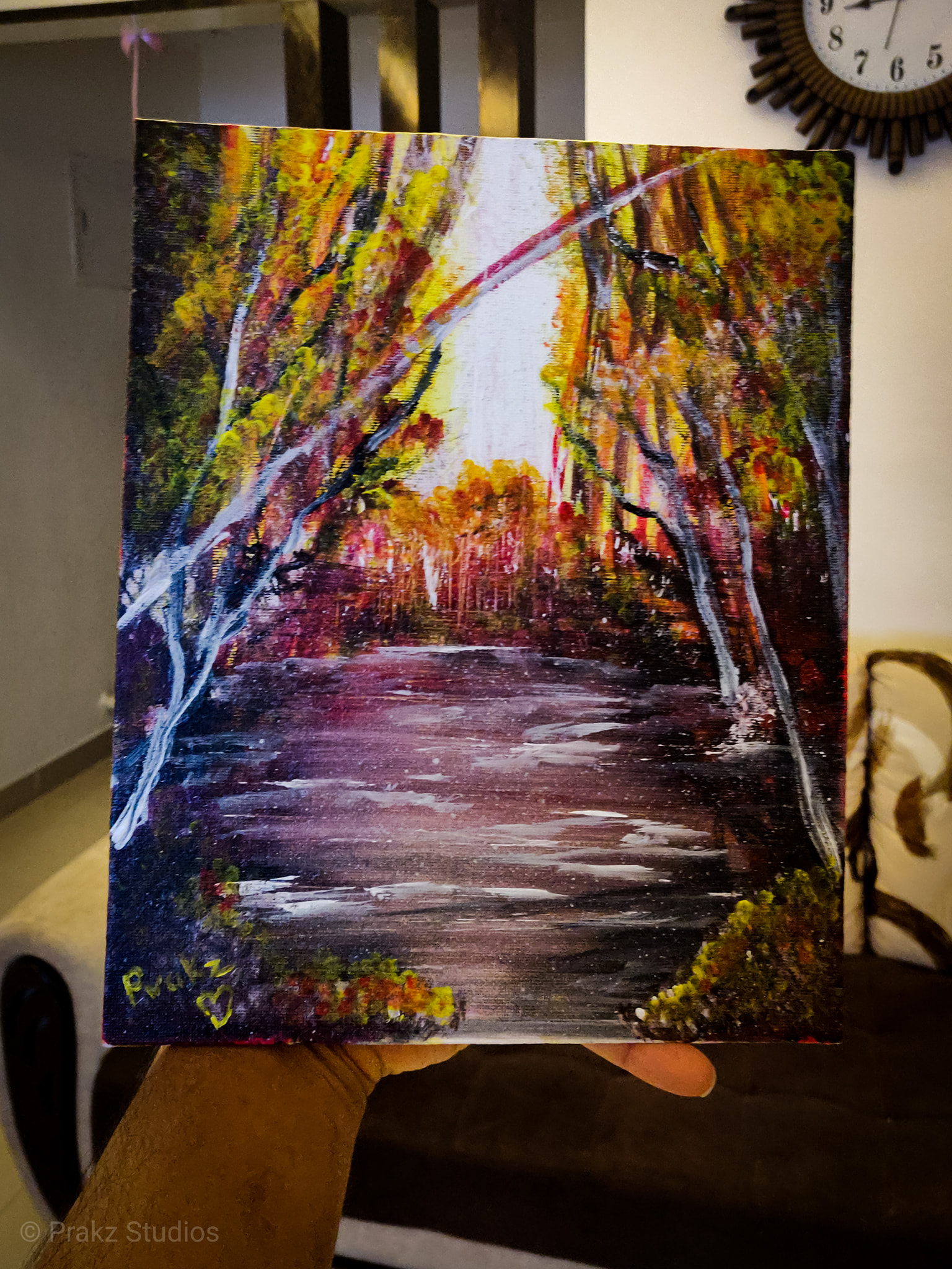 Into the Woods — original painting by Prakhyath Rai