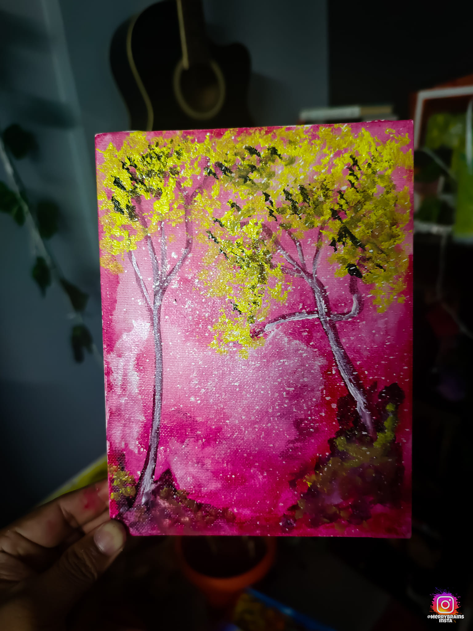 Whimsical Contrasts — original painting by Prakhyath Rai