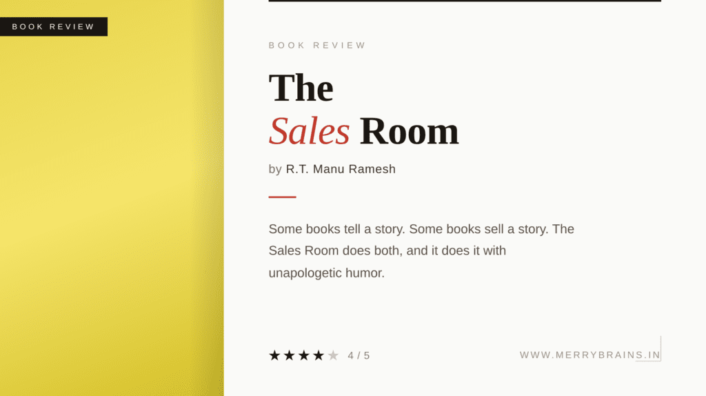 Book Review: The Sales Room by R.T. Manu Ramesh